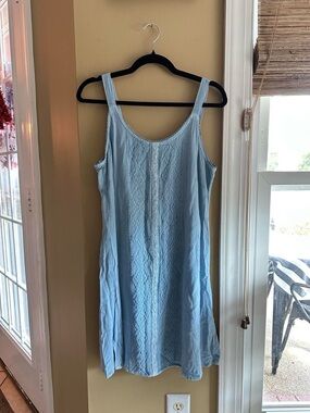 raya sun Light Blue Lace Trim Cotton Bralette